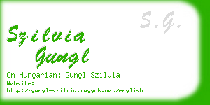 szilvia gungl business card